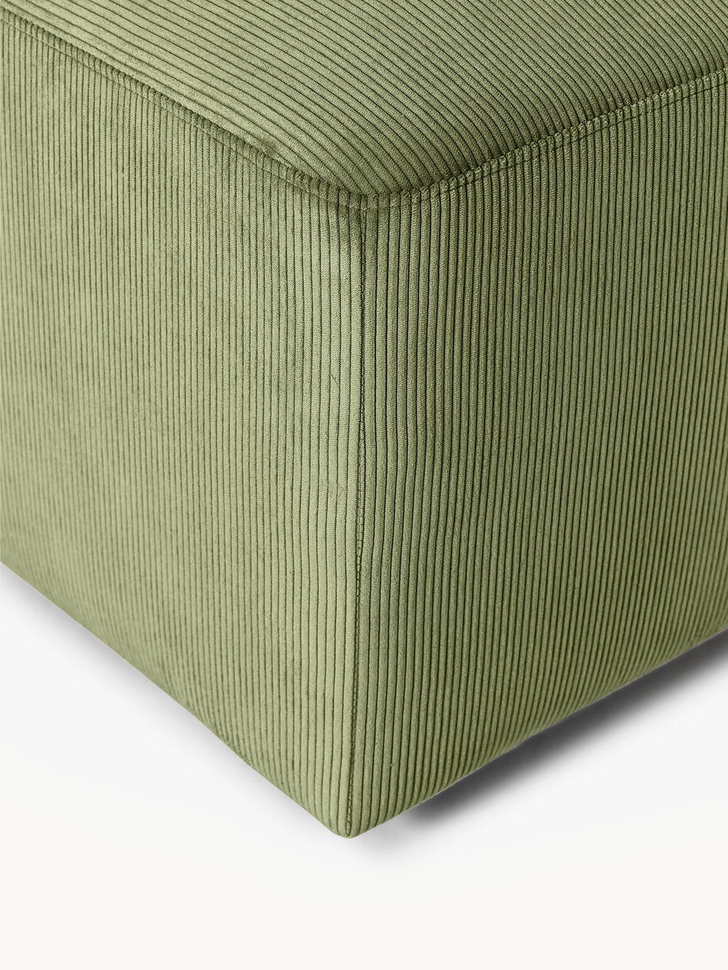 Tarnbrook Corduroy Ottoman, W 99 x D 72 cm