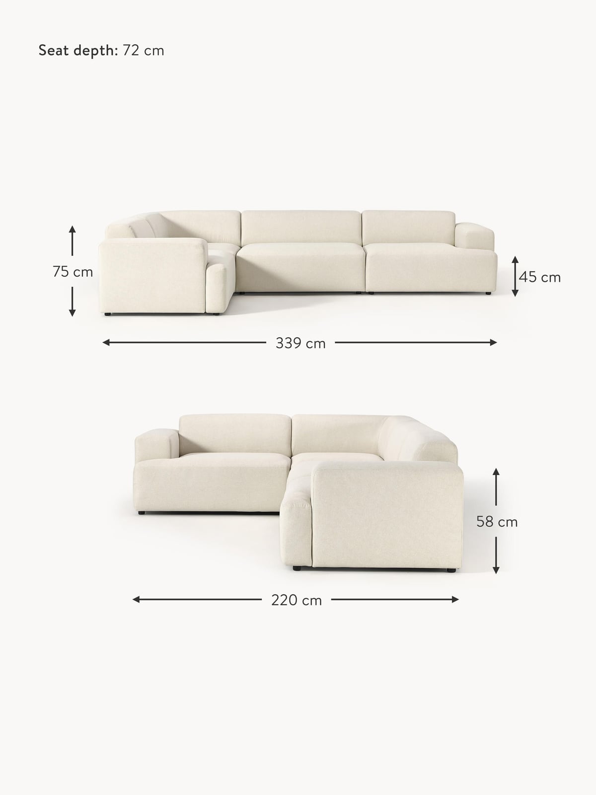 Tarnbrook Large Corner Sofa (4-seater)