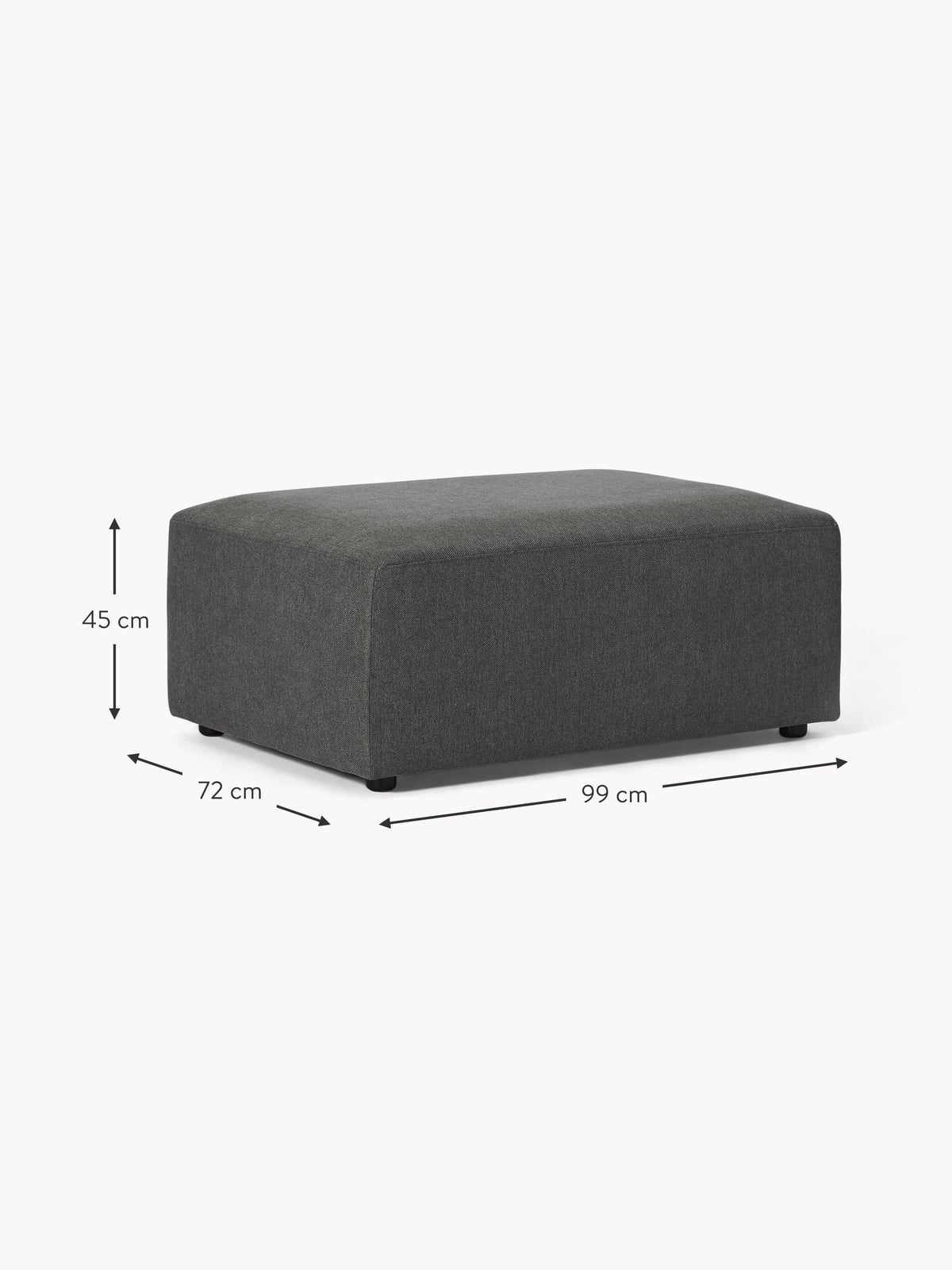 Tarnbrook Ottoman, W 99 x D 72 cm