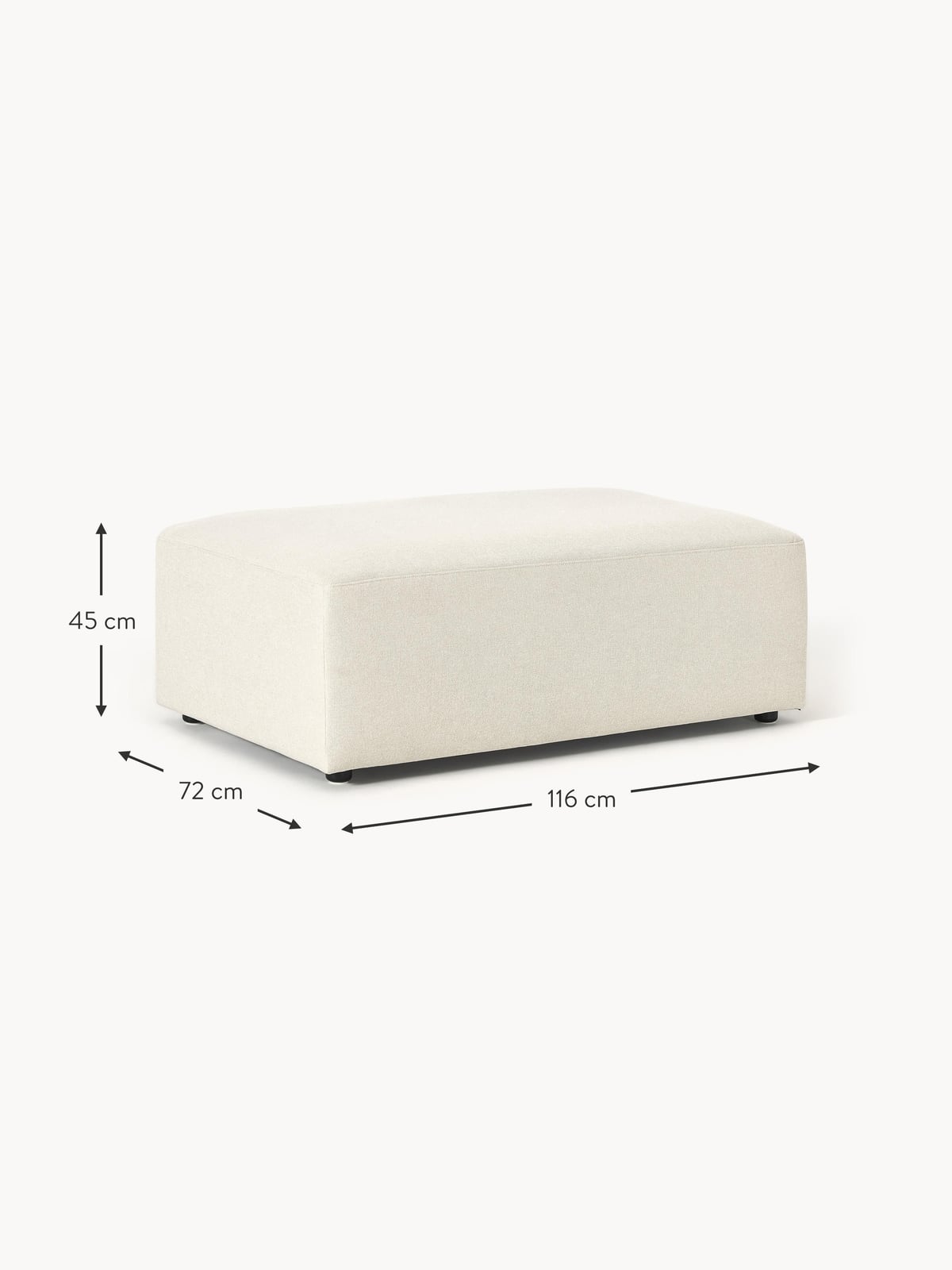 Tarnbrook XL Ottoman, W 116 x D 72 cm