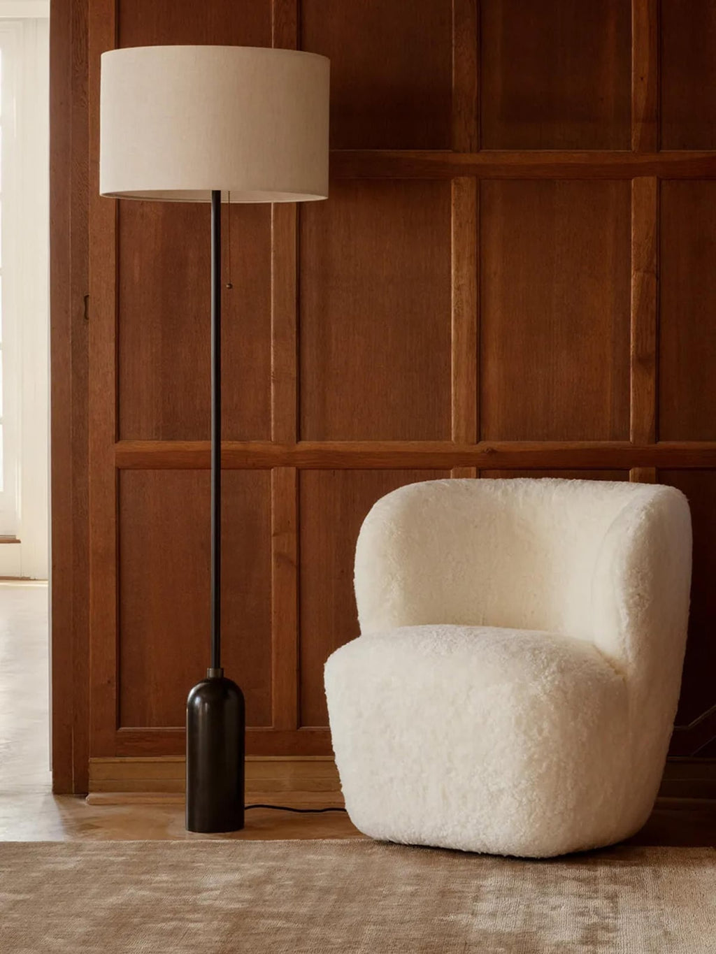 Templeton Dimmable Floor Lamp with Marble Base