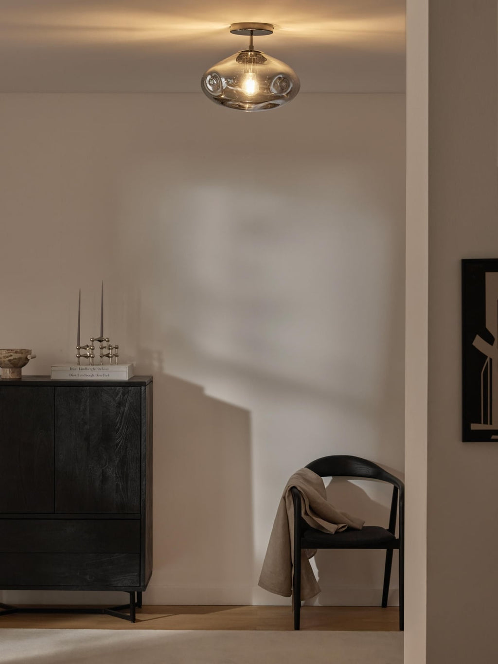 Thoralby Ceiling Lamp Made of Mirrored Glass