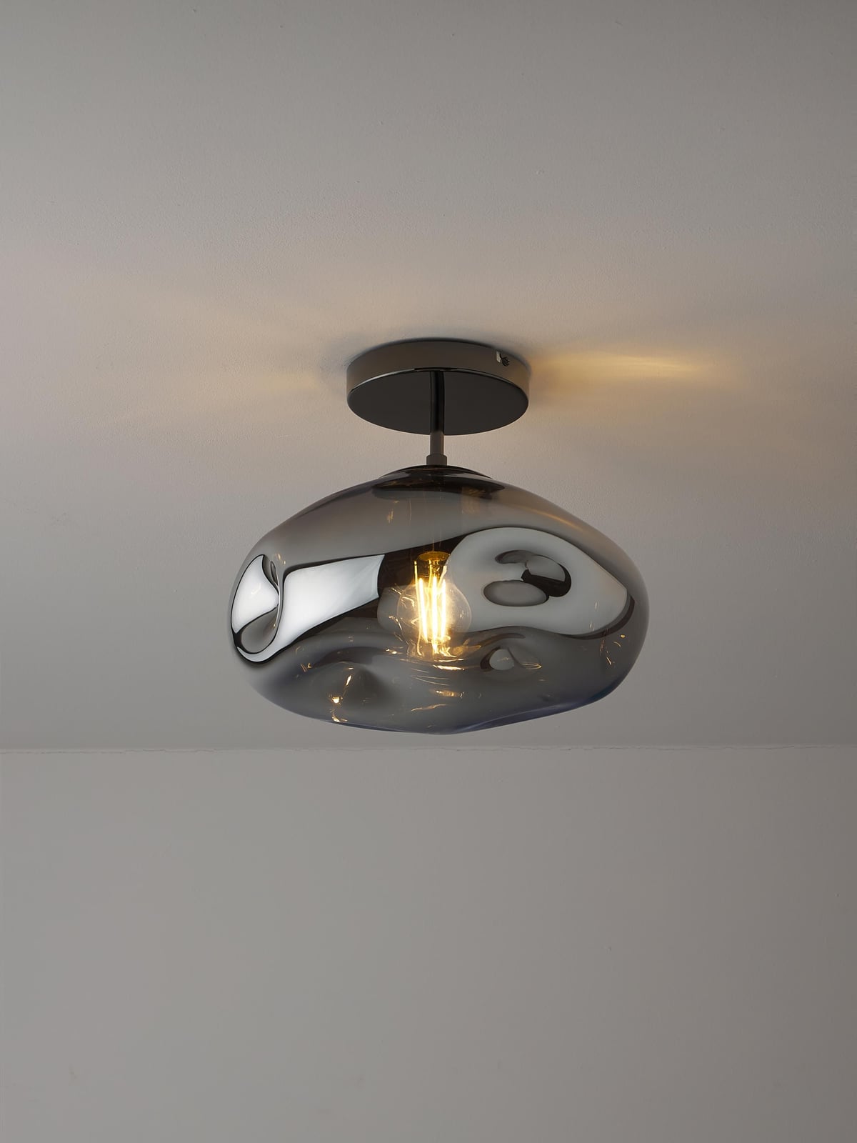 Thoralby Ceiling Lamp Made of Mirrored Glass