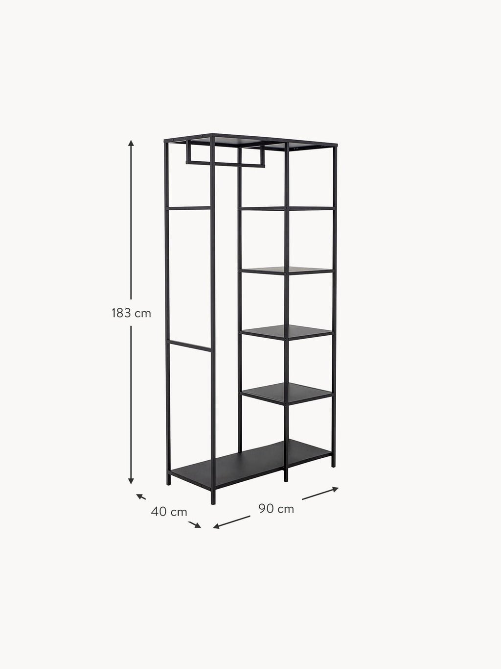 Thoralby Metal Wardrobe