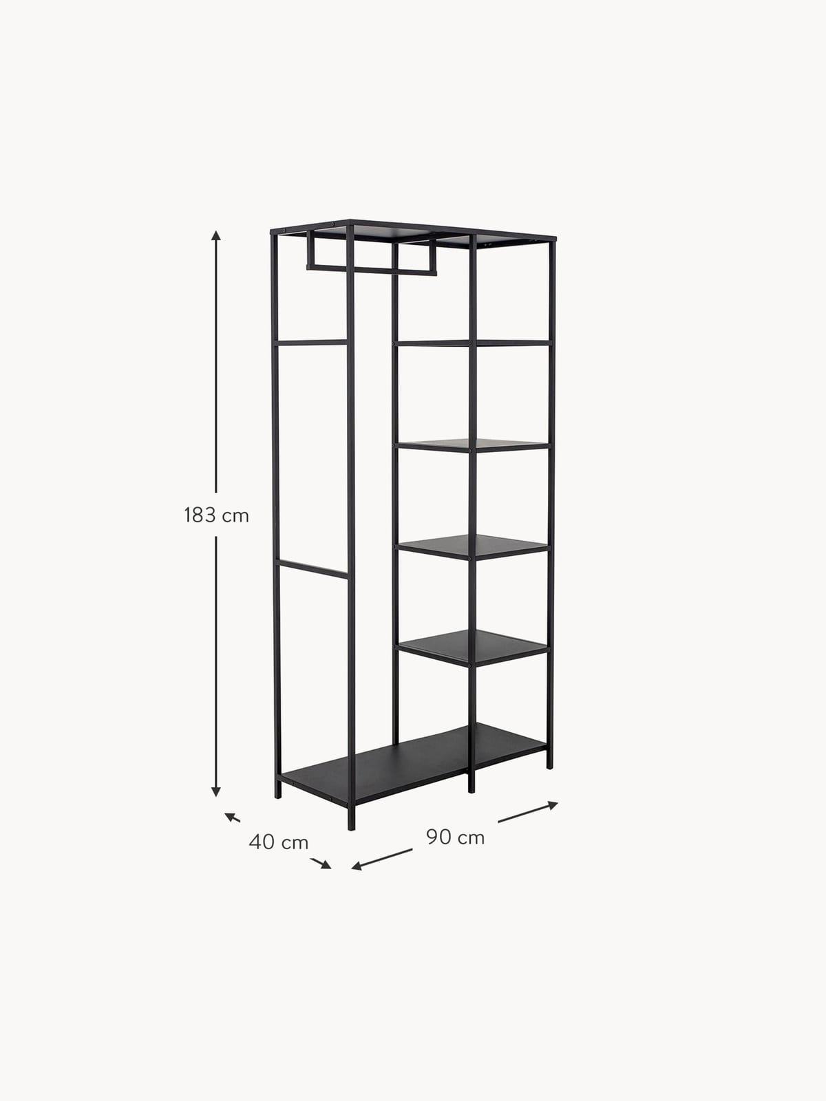 Thoralby Metal Wardrobe