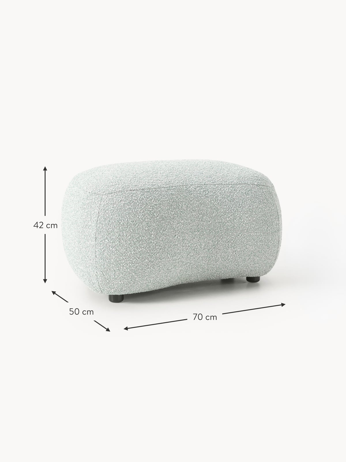 Thornbury Bouclé Ottoman