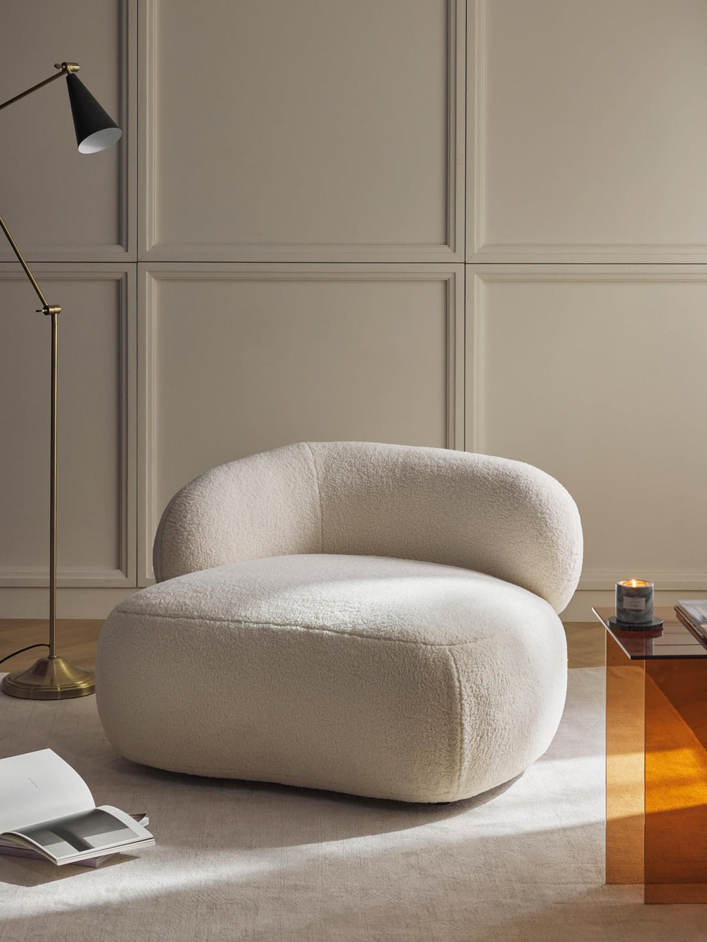 Thornbury Teddy Fur Lounge Chair