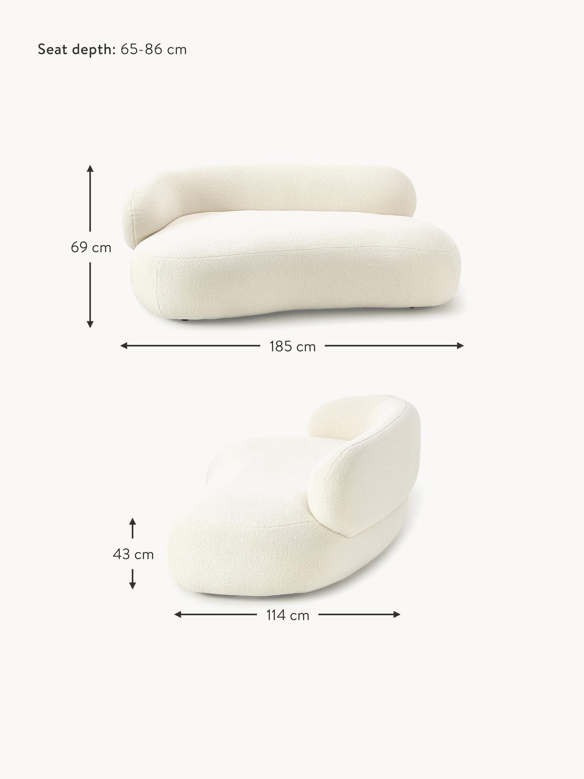 Thornbury Teddy Sofa (2-seater)