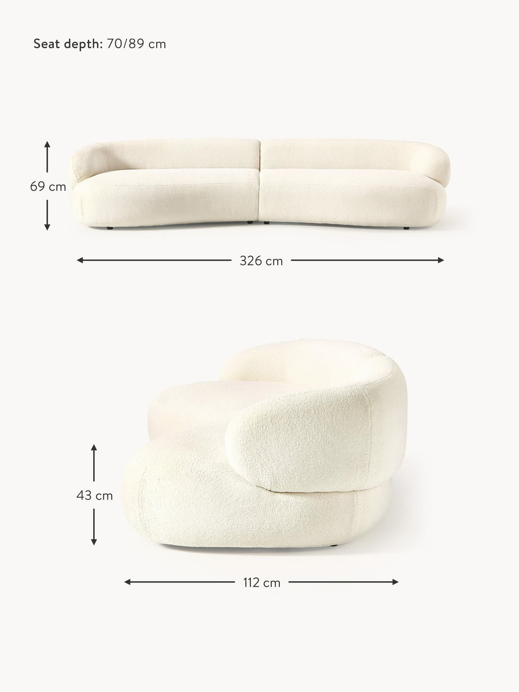 Thornbury Teddy Sofa (4-seater)