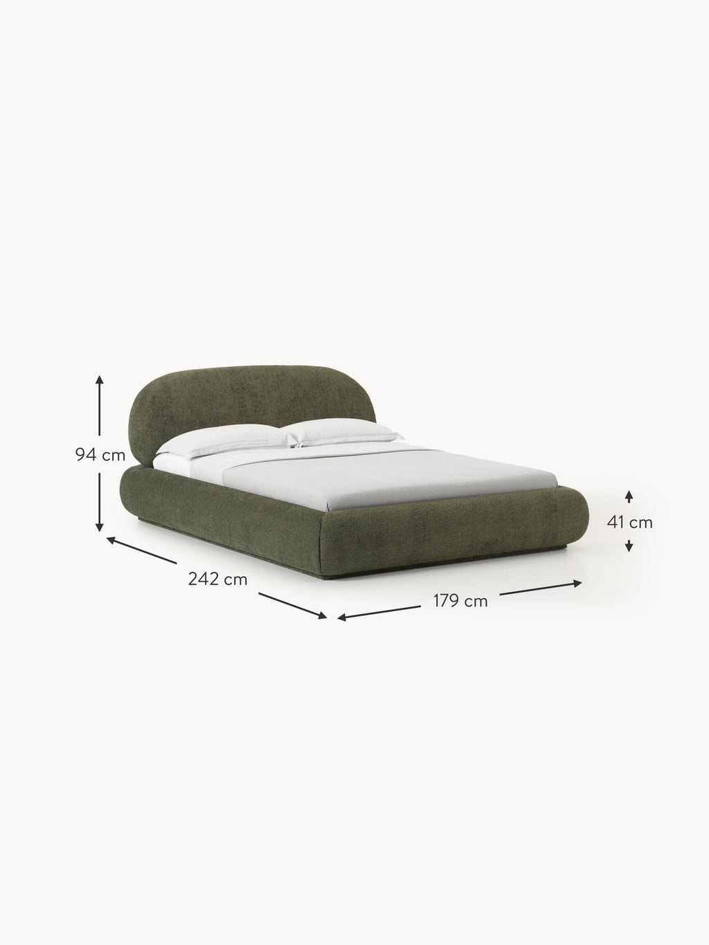 Thornbury Upholstered Teddy Bouclé Bed