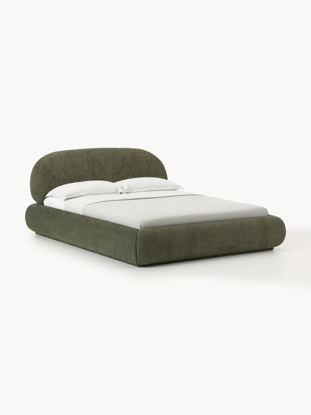 Thornbury Upholstered Teddy Bouclé Bed with Storage