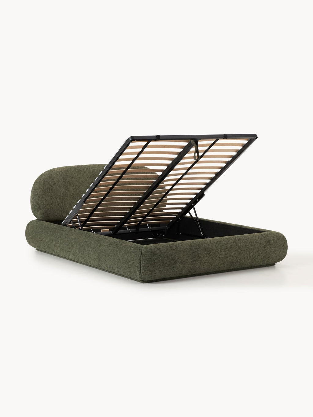 Thornbury Upholstered Teddy Bouclé Bed with Storage