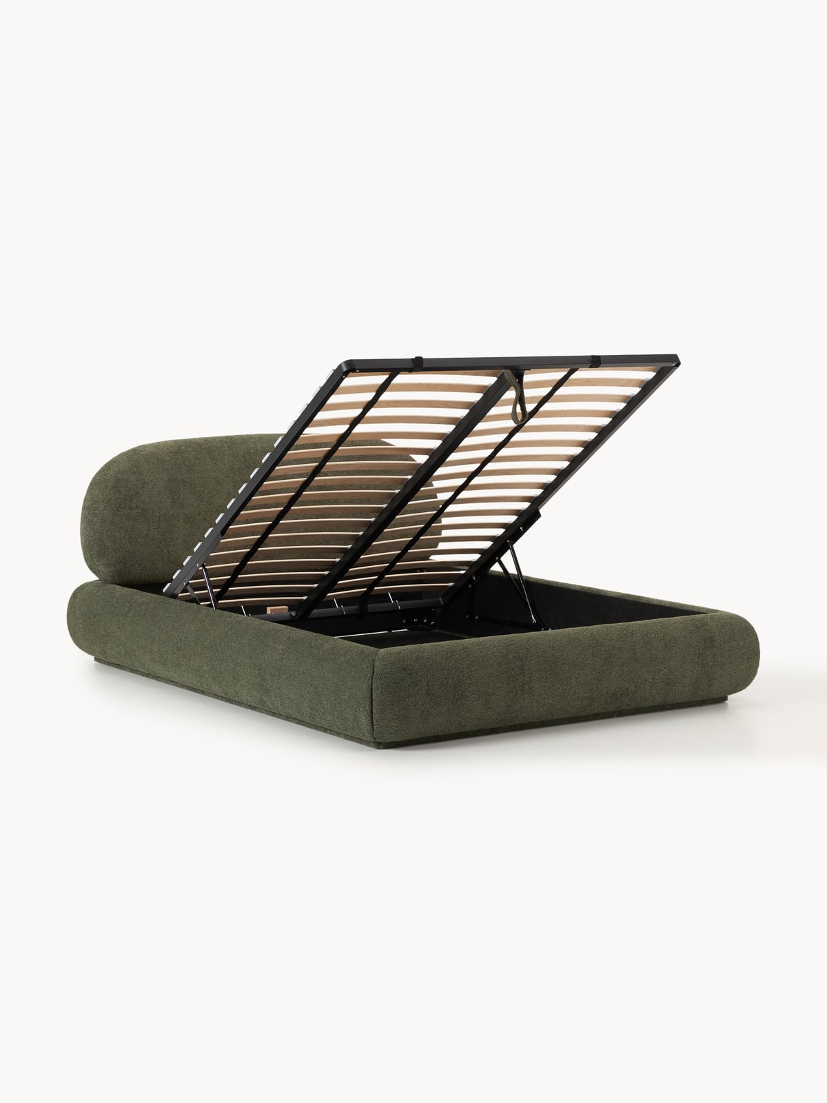 Thornbury Upholstered Teddy Bouclé Bed with Storage