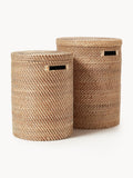 Threlkeld Laundry Baskets with Lids, Set of 2