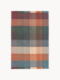 Thurloe Checked Wool Rug with Fringes
