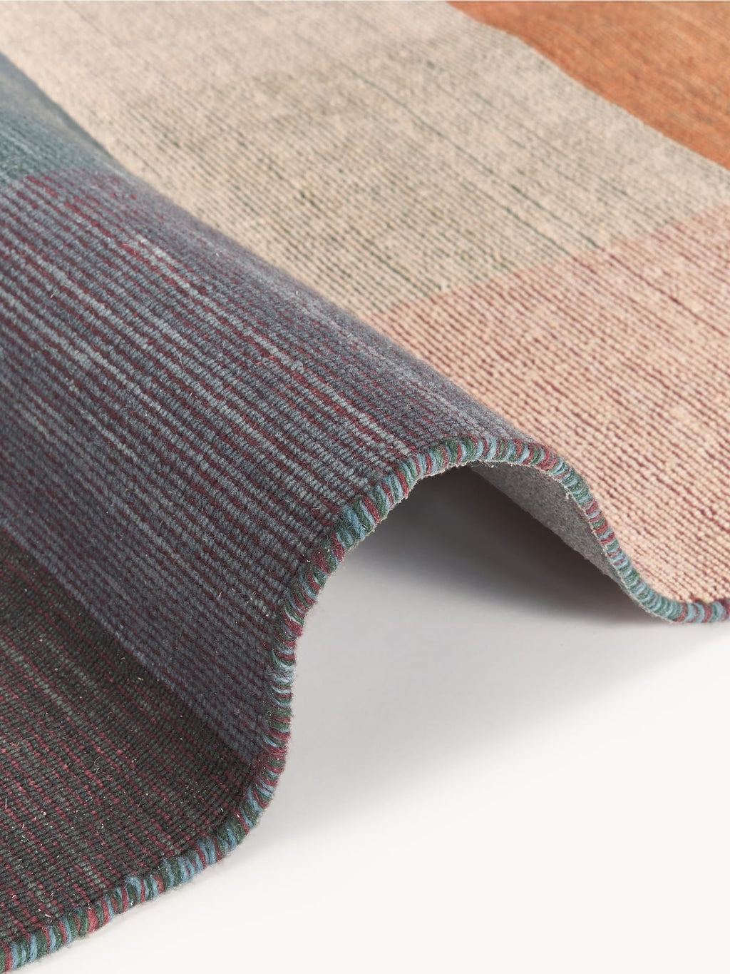 Thurloe Checked Wool Rug with Fringes