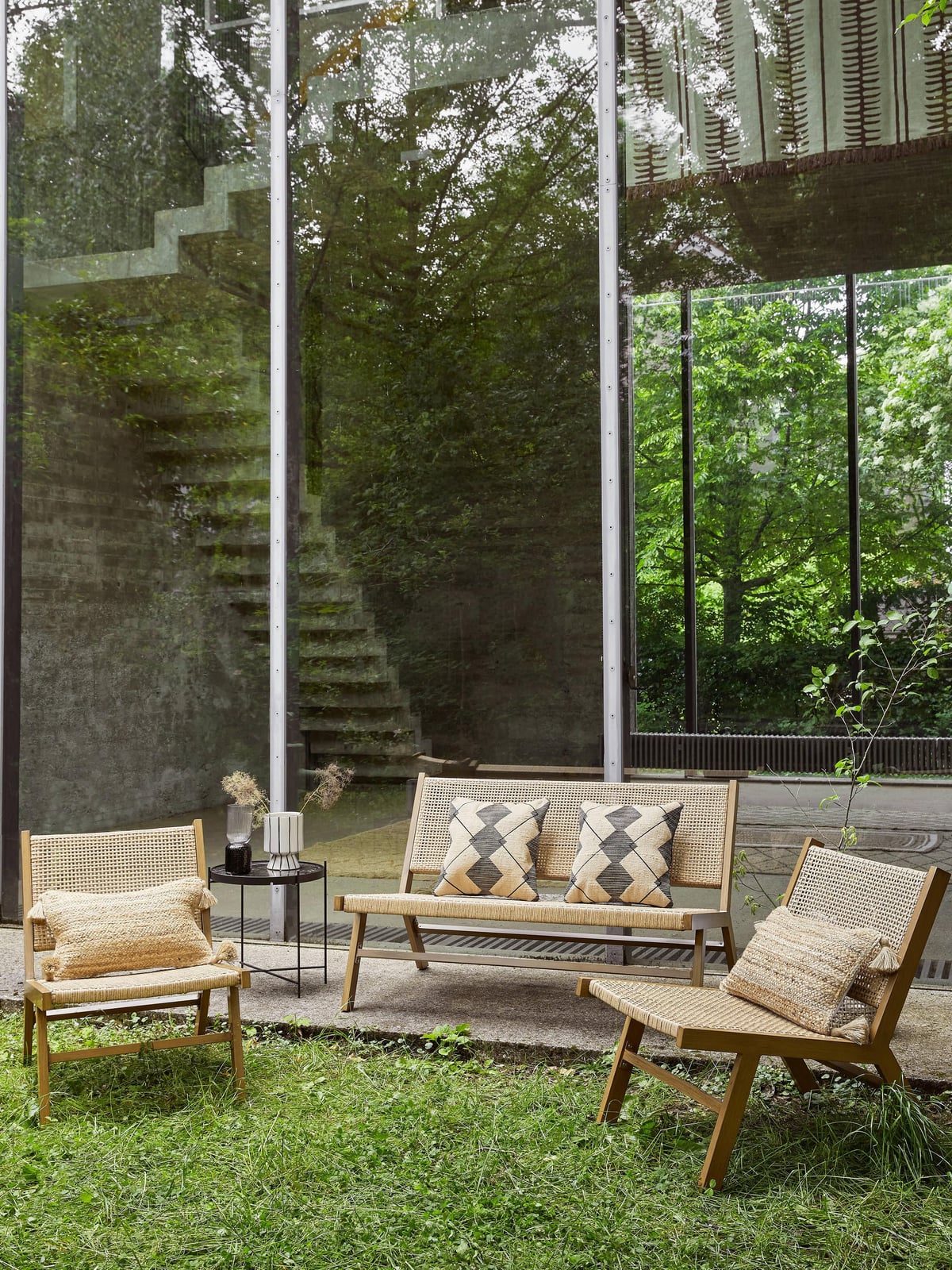 Thurloe Wickerwork Garden Bench