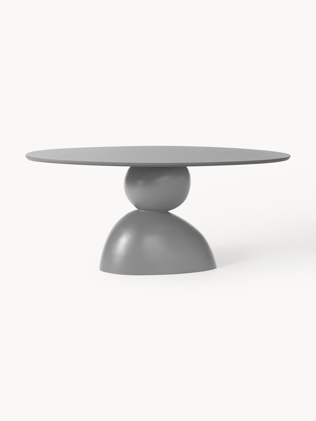 Tilbury Oval Dining Table with Organic Design, 180 x 90 cm