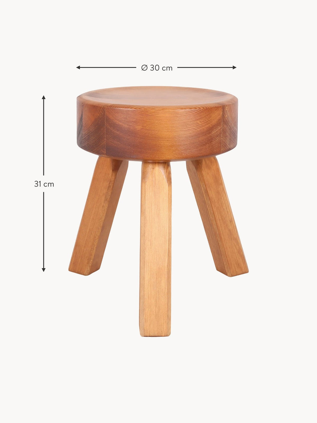 Tilbury Pine Wood Stool