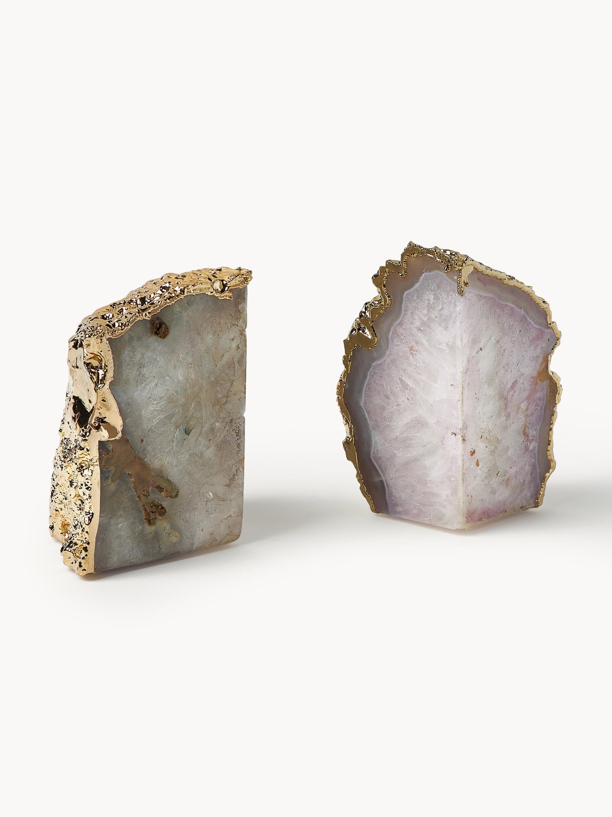 Tilbury Quartz Bookends, Set of 2