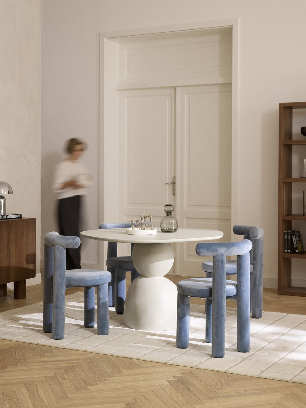 Tilbury Round Dining Table with Organic Design, in various sizes