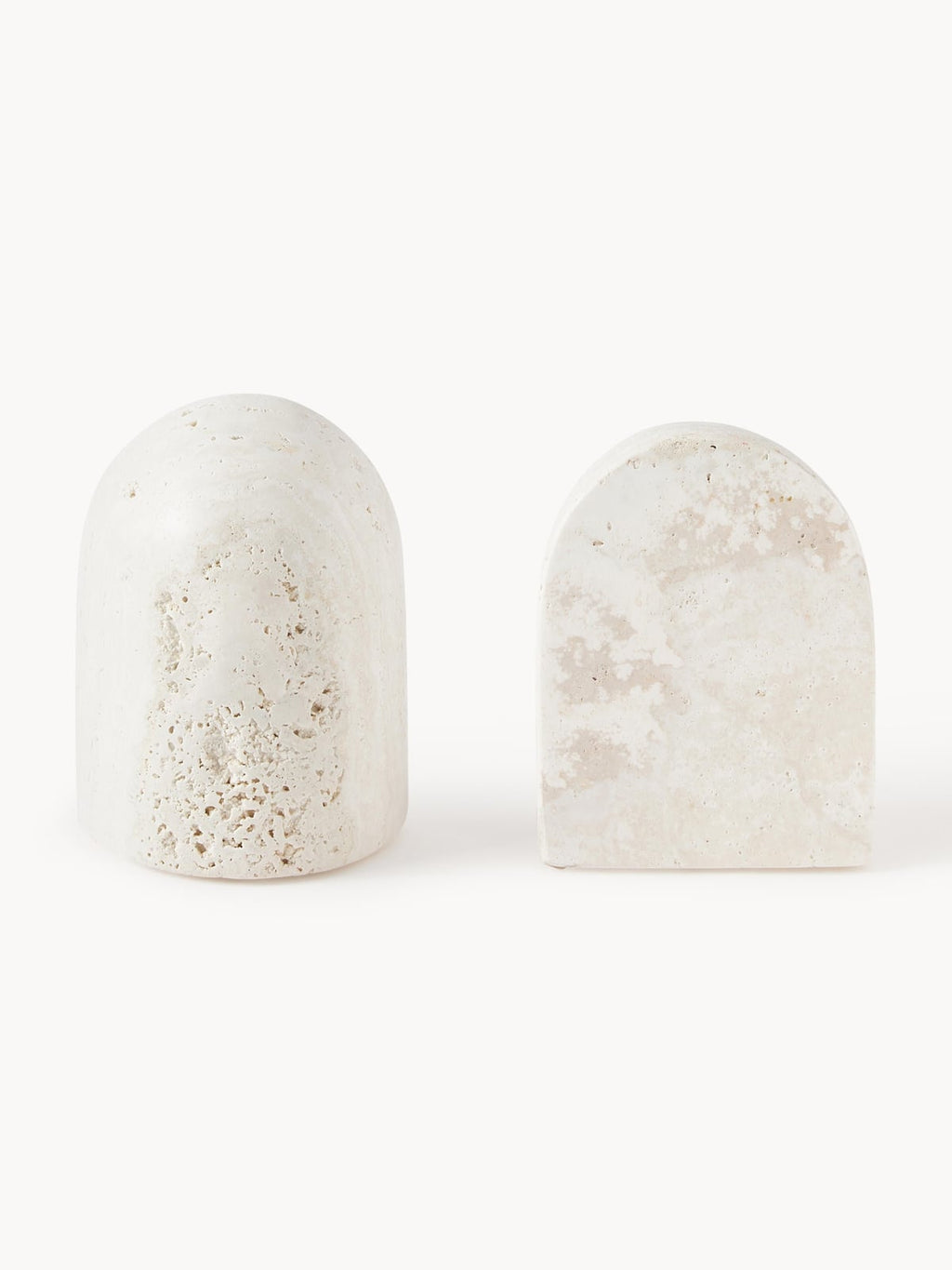 Uffington Travertine Bookends, Set of 2