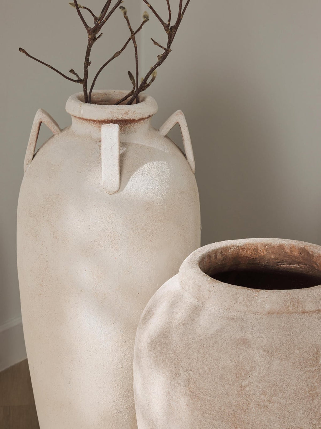 Ulcombe Floor Vase with Sand Finish, H 50 cm
