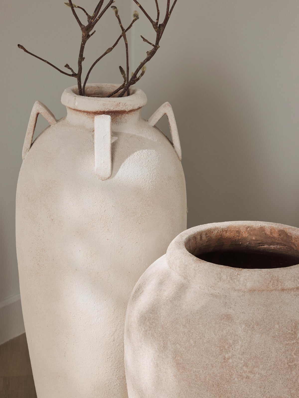 Ulcombe Floor Vase with Sand Finish, H 50 cm