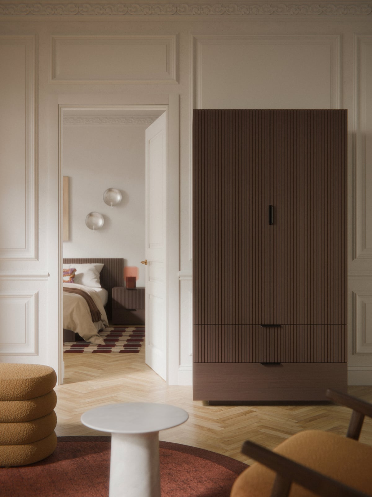 Ulcombe Wooden Compact Wardrobe