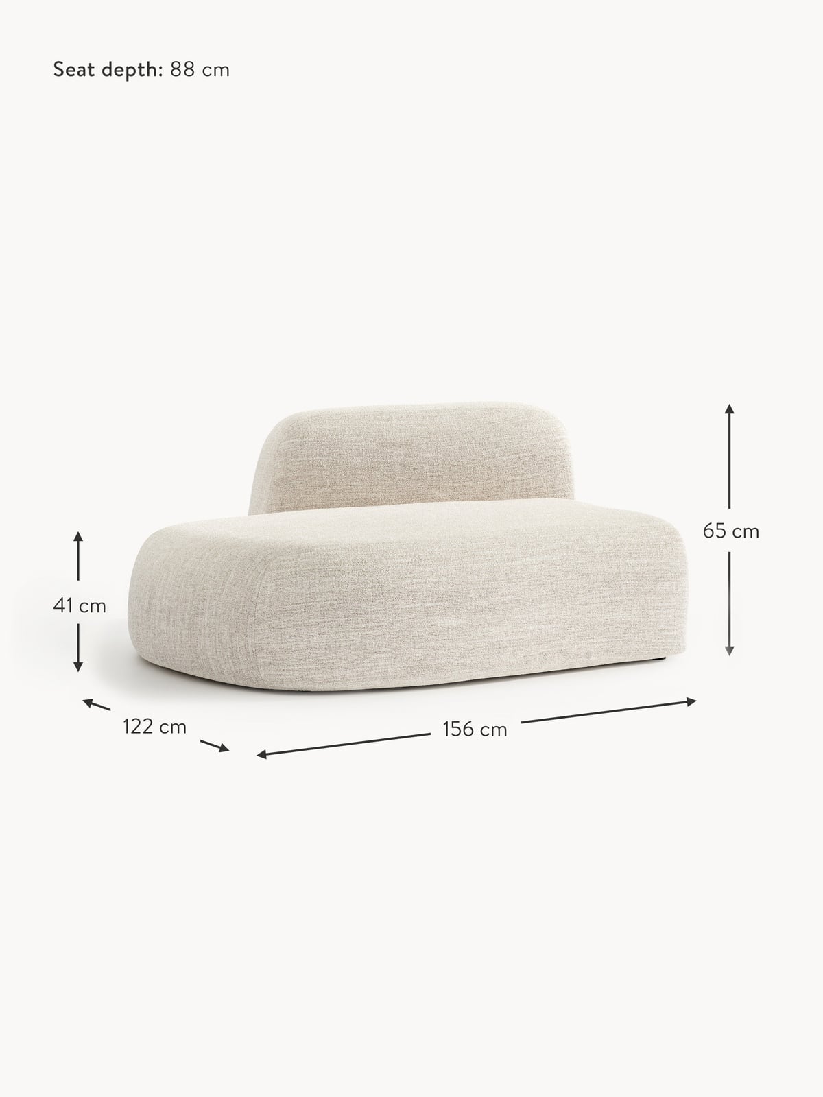 Ulpha Bouclé Chaise Module
