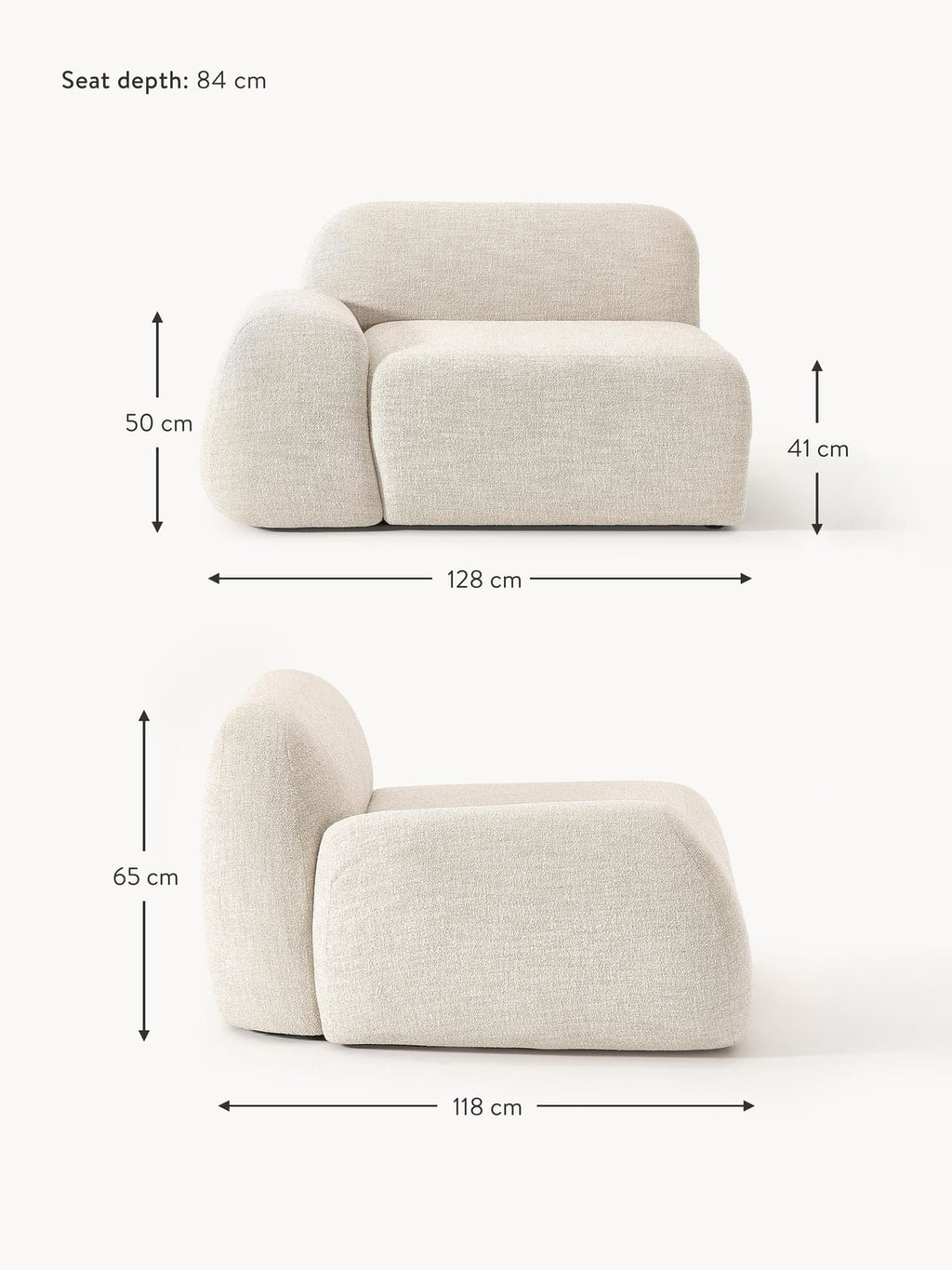 Ulpha Bouclé Corner Module