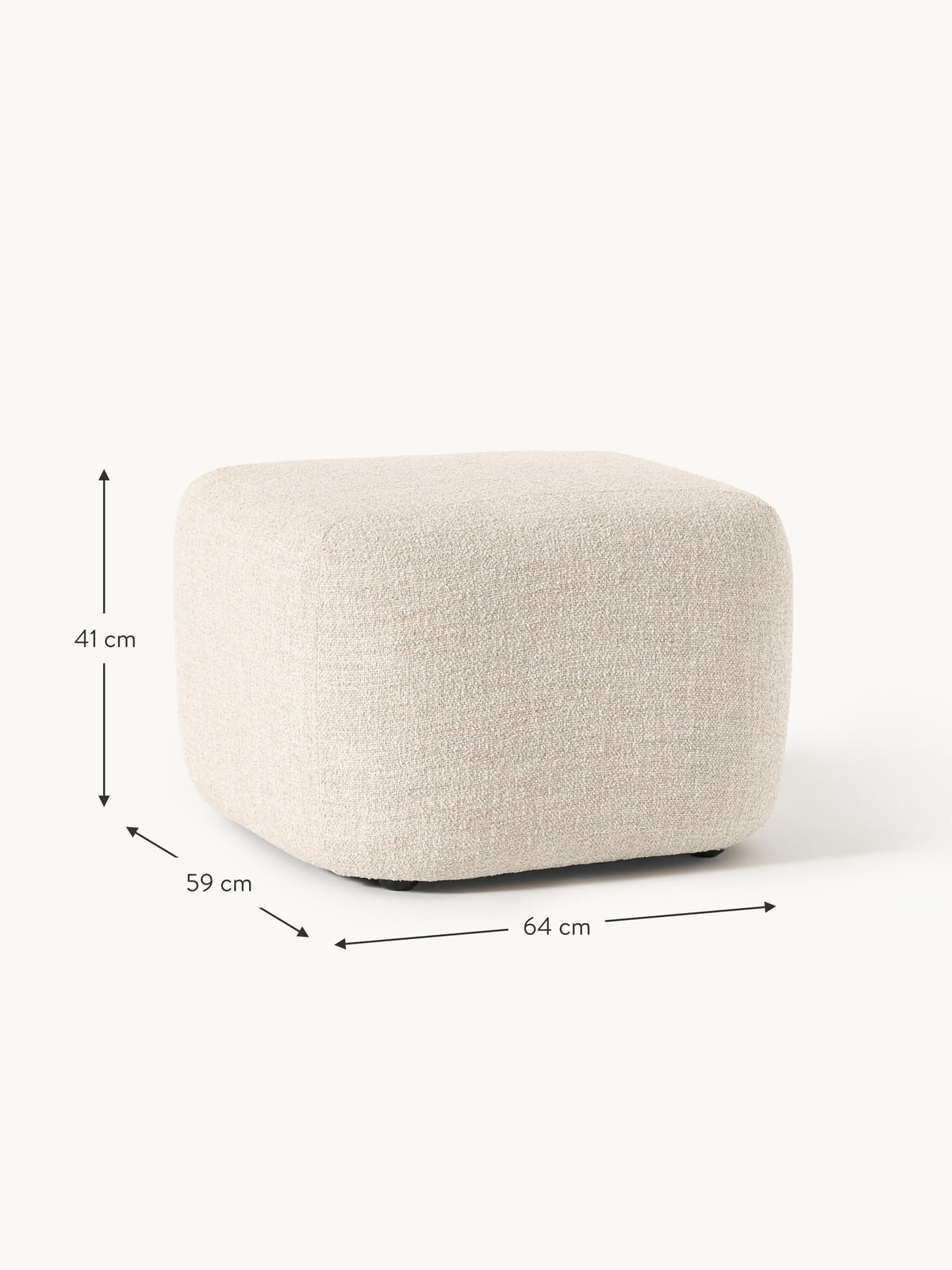 Ulpha Bouclé Ottoman