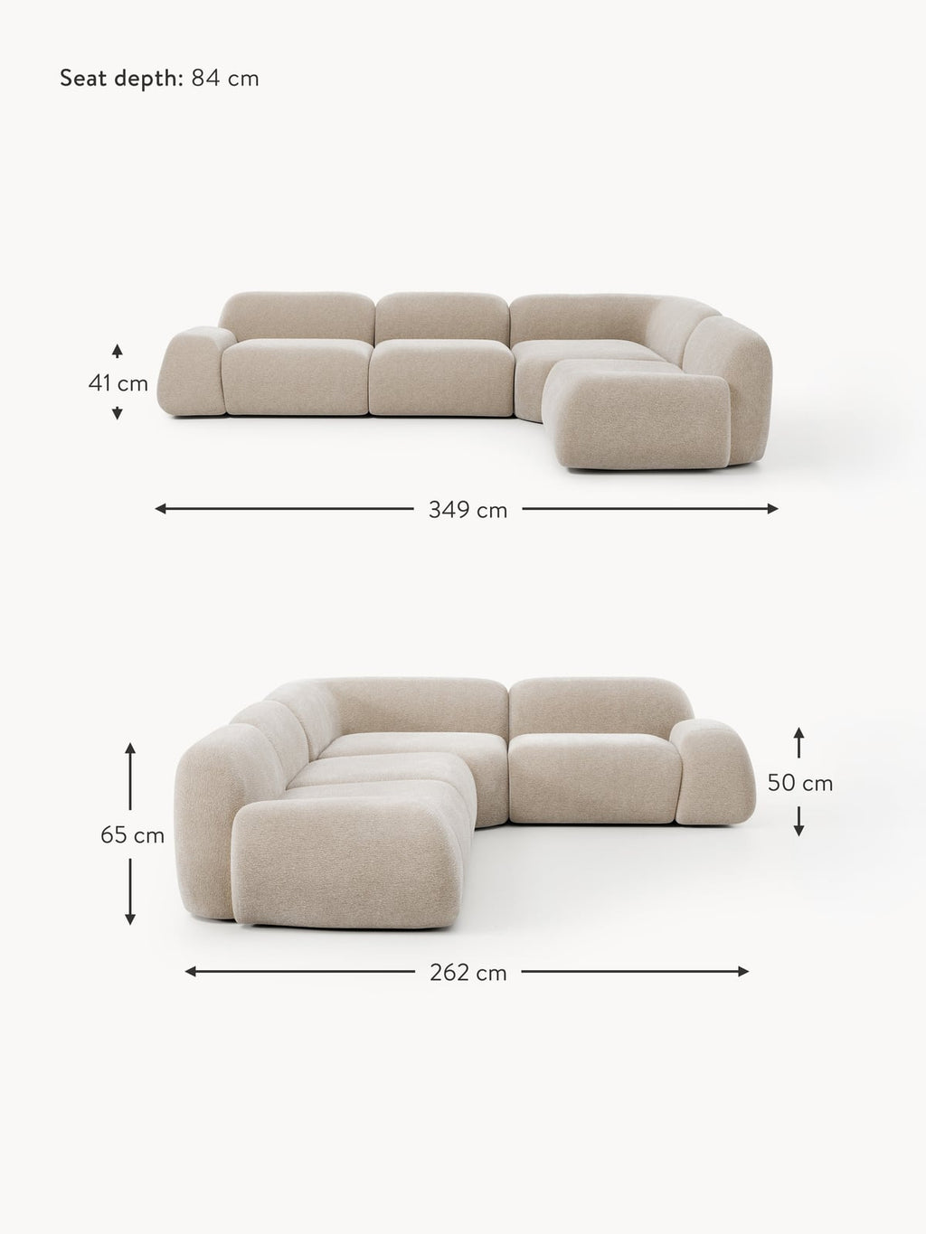 Ulpha Modular Corner Sofa (4-seater)