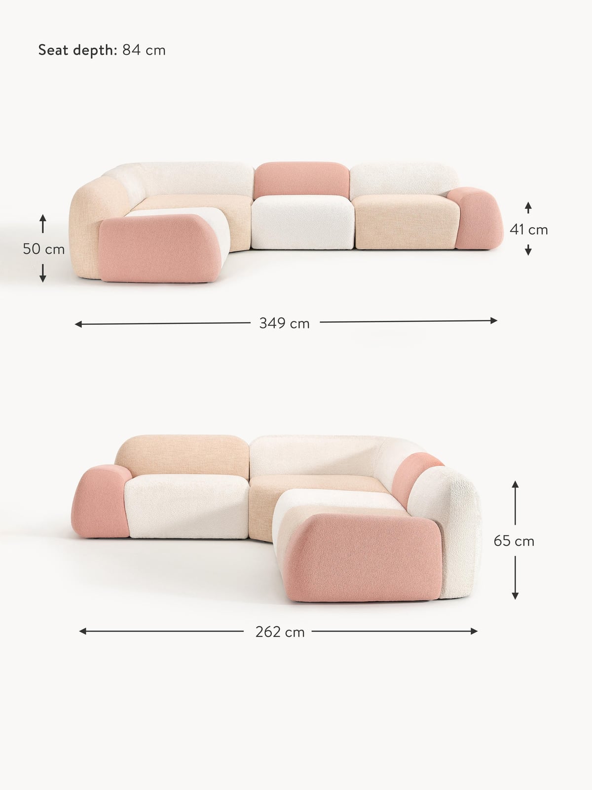 Ulpha Modular Corner Sofa (4-seater), Fuorisalone Edition
