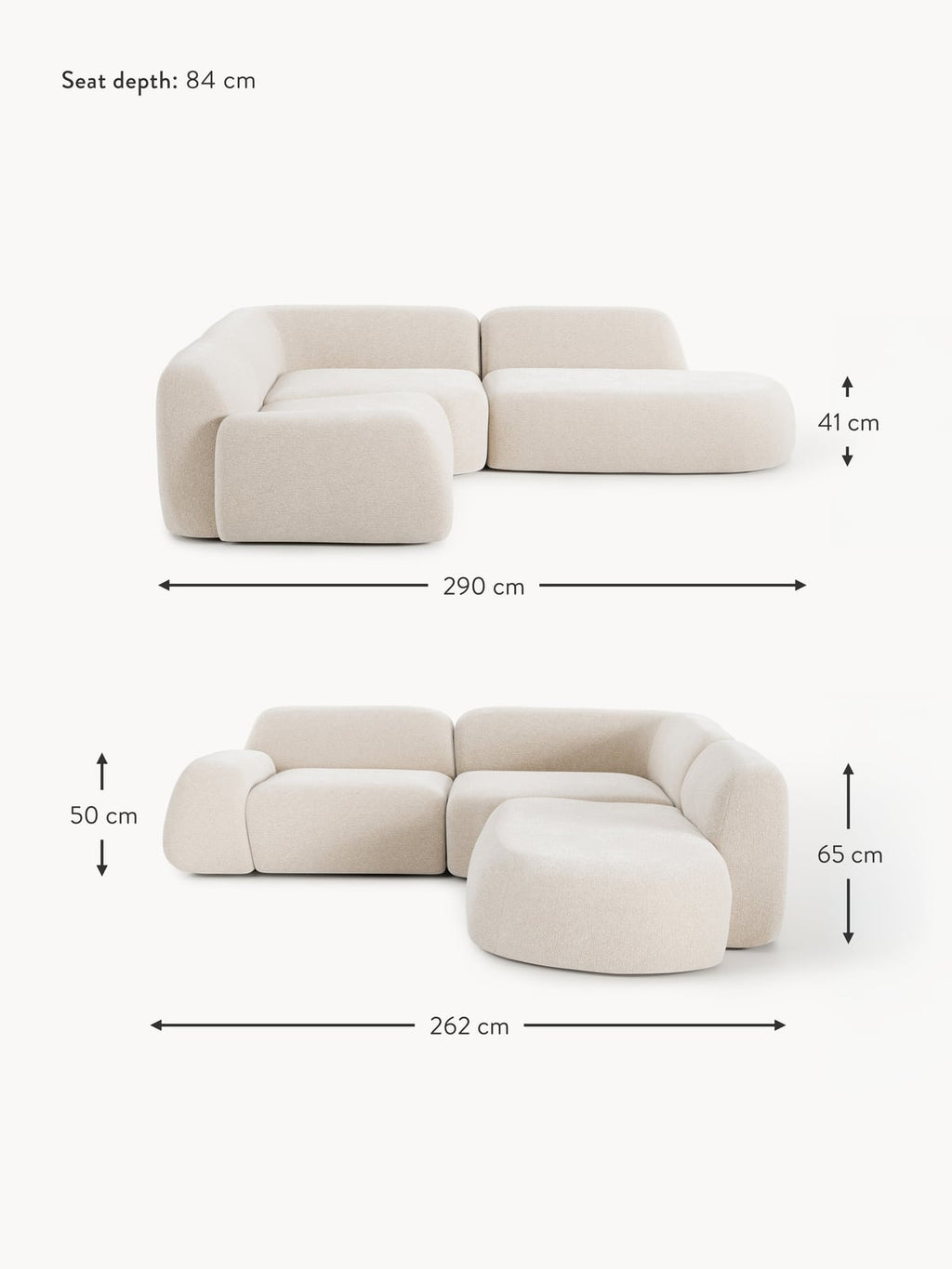 Ulpha Modular Corner Sofa (4-seater) with Chaise End