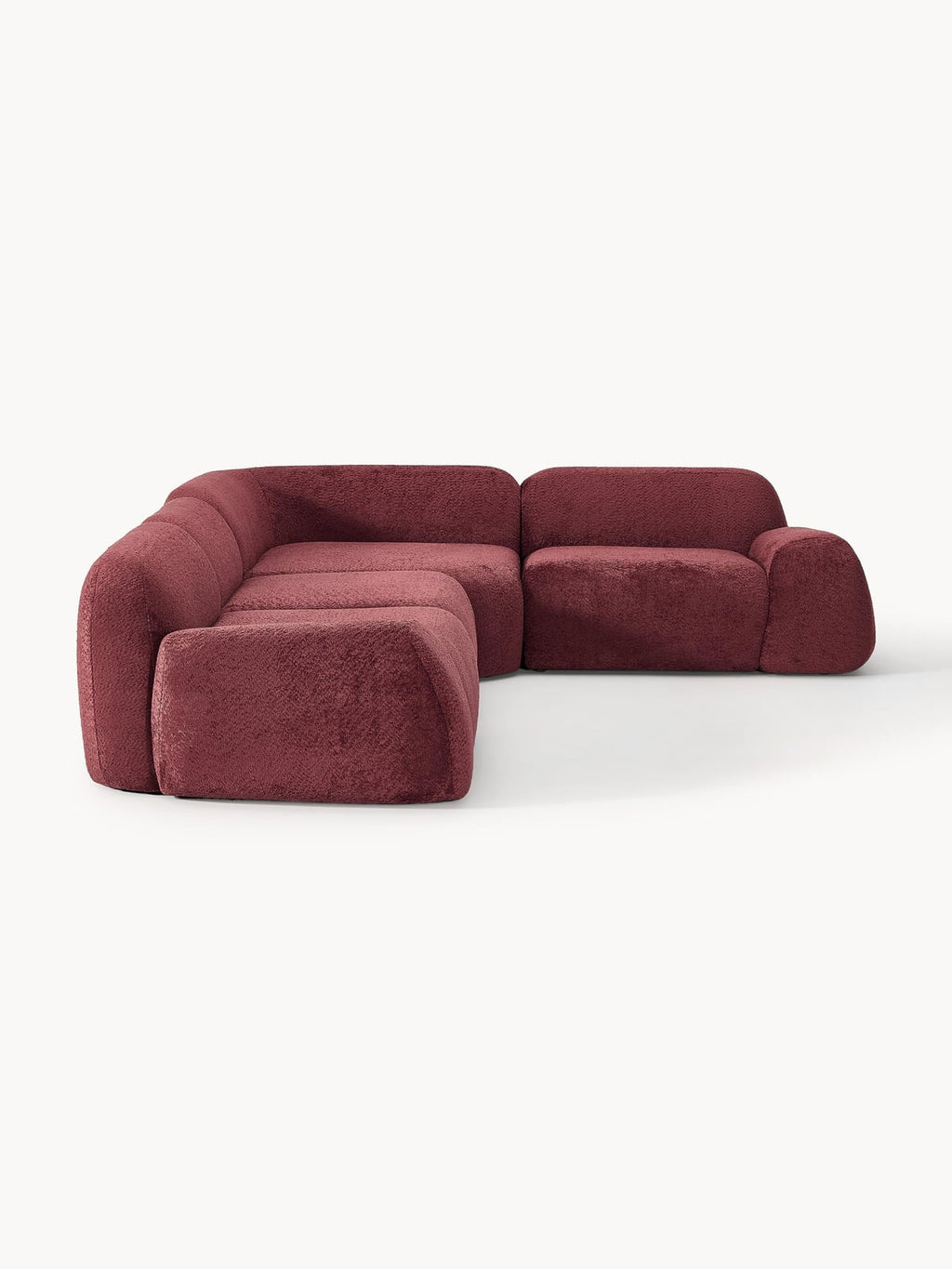 Ulpha Modular Teddy Bouclé Corner Sofa (4-seater)