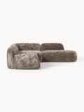 Ulpha Modular Teddy Bouclé Corner Sofa (4-seater) with Chaise End