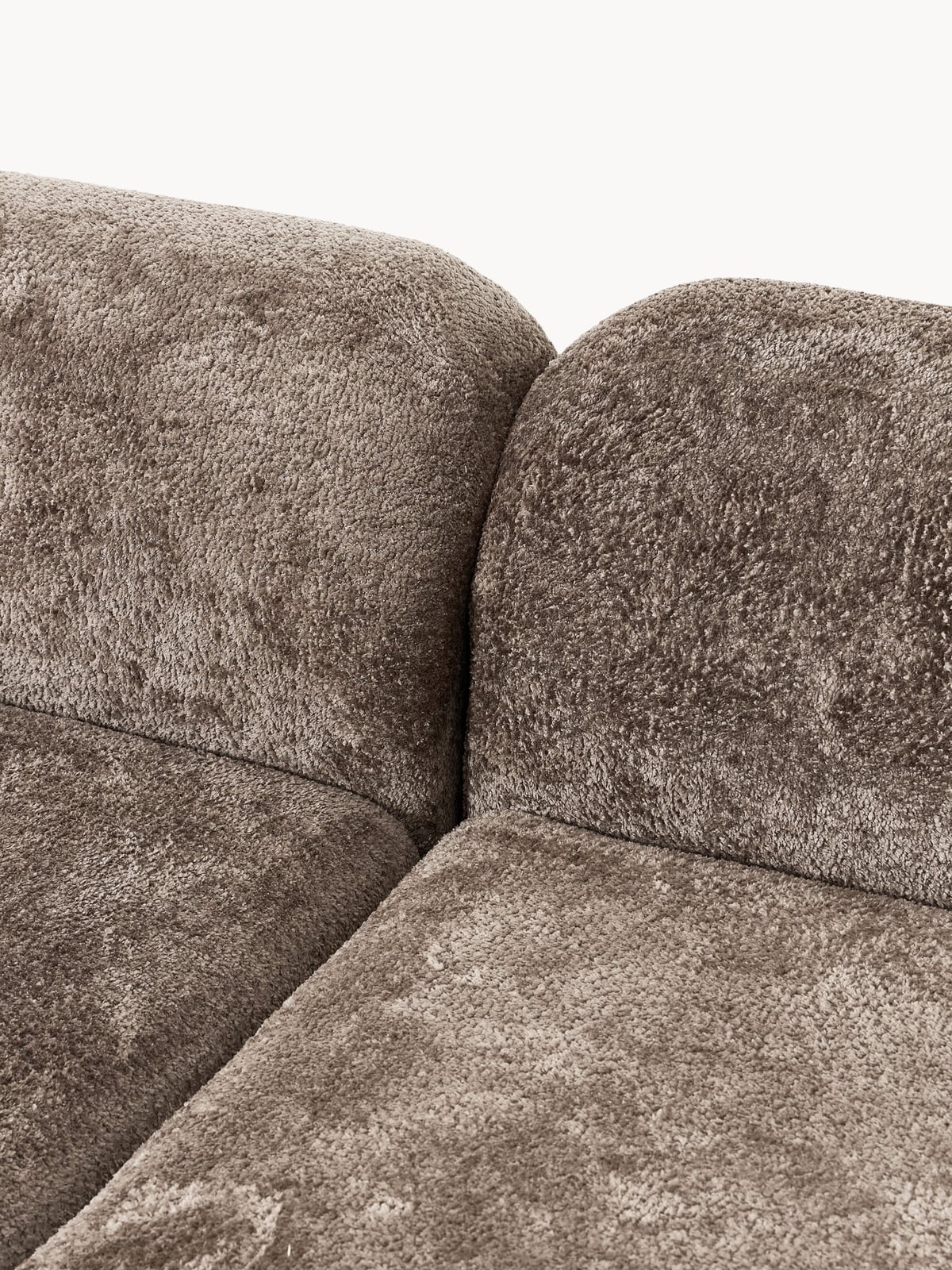 Ulpha Modular Teddy Bouclé Corner Sofa (4-seater) with Chaise End