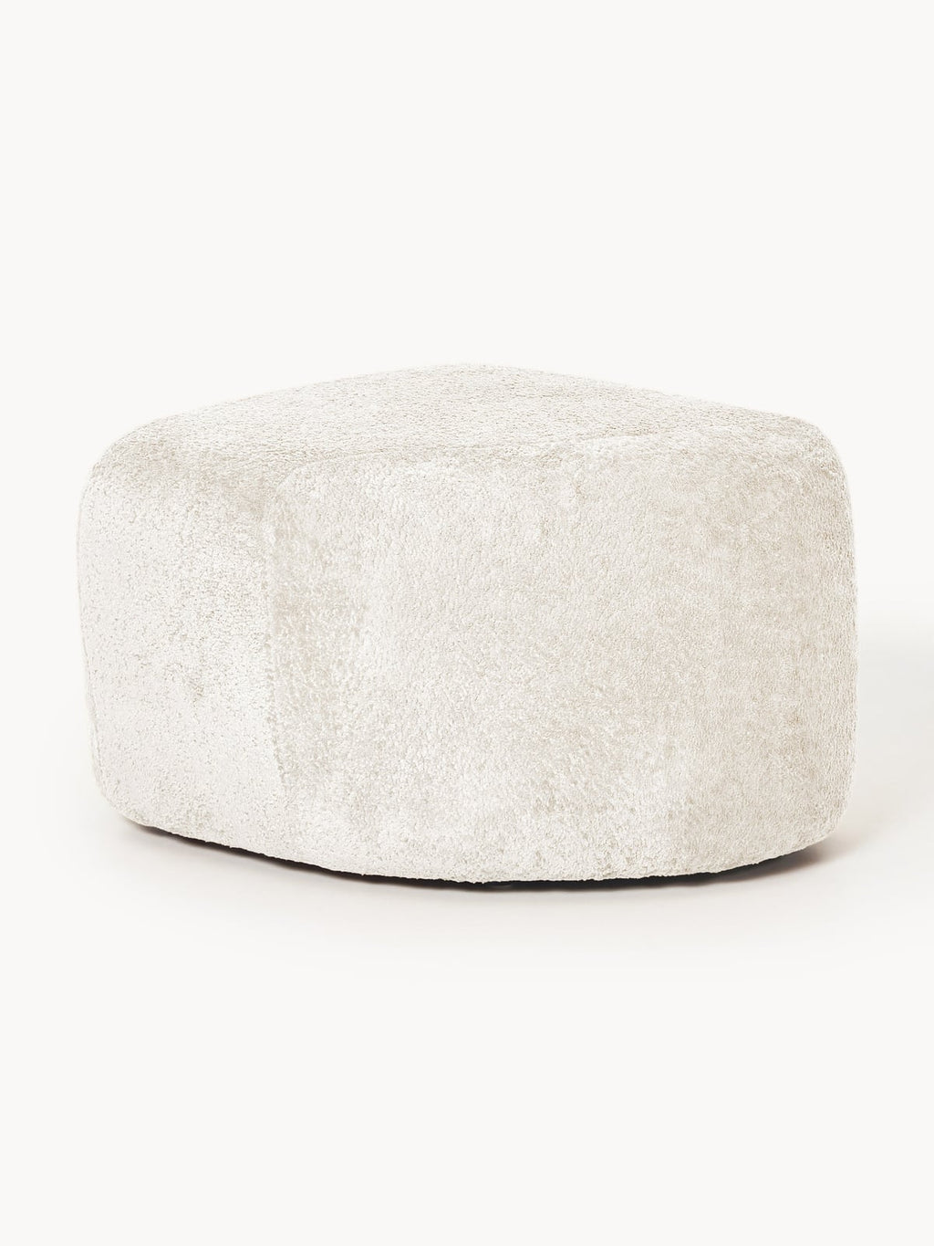 Ulpha Oval Teddy Bouclé Ottoman
