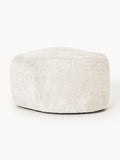 Ulpha Oval Teddy Bouclé Ottoman