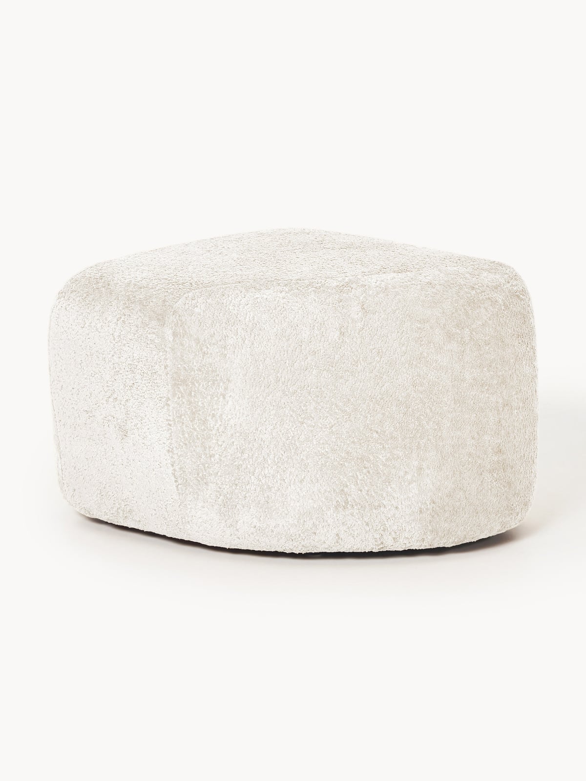 Ulpha Oval Teddy Bouclé Ottoman