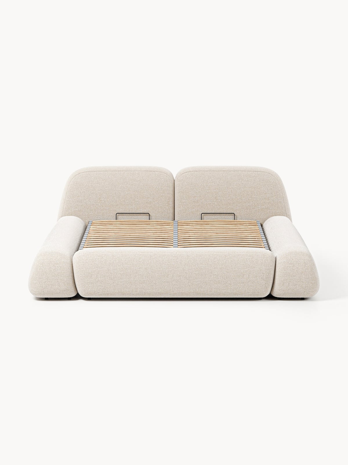 Ulpha Upholstered Bouclé Bed with Storage