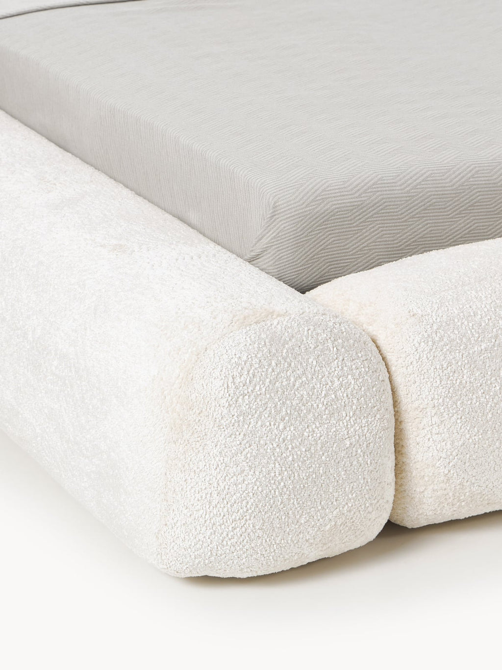 Ulpha Upholstered Teddy Bouclé Bed with Storage