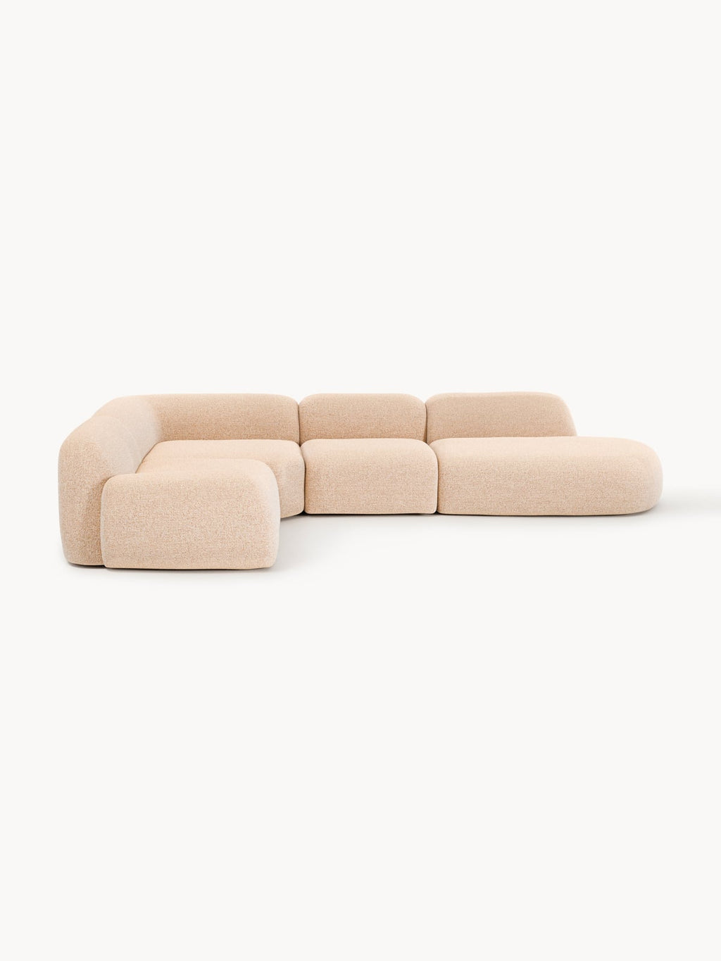 Ulpha XL Modular Bouclé Corner Sofa with Chaise End