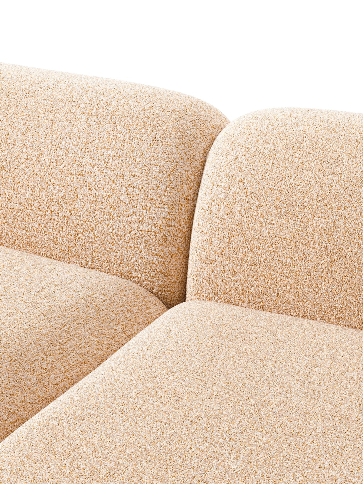 Ulpha XL Modular Bouclé Corner Sofa with Chaise End