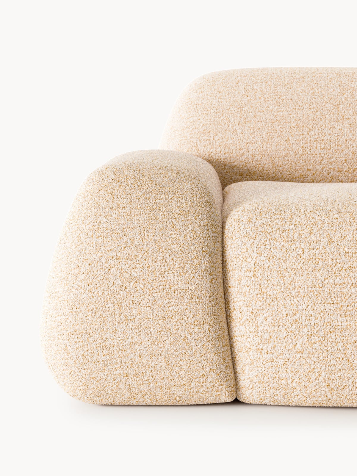 Ulpha XL Modular Bouclé Corner Sofa with Chaise End