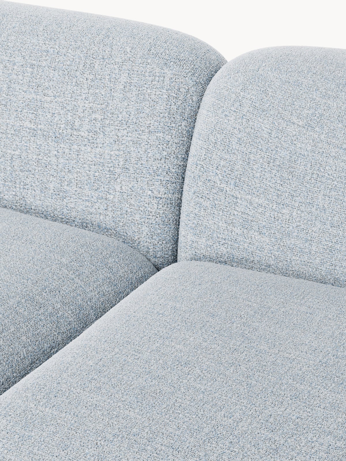 Ulpha XL Modular Bouclé Corner Sofa with Chaise Ends