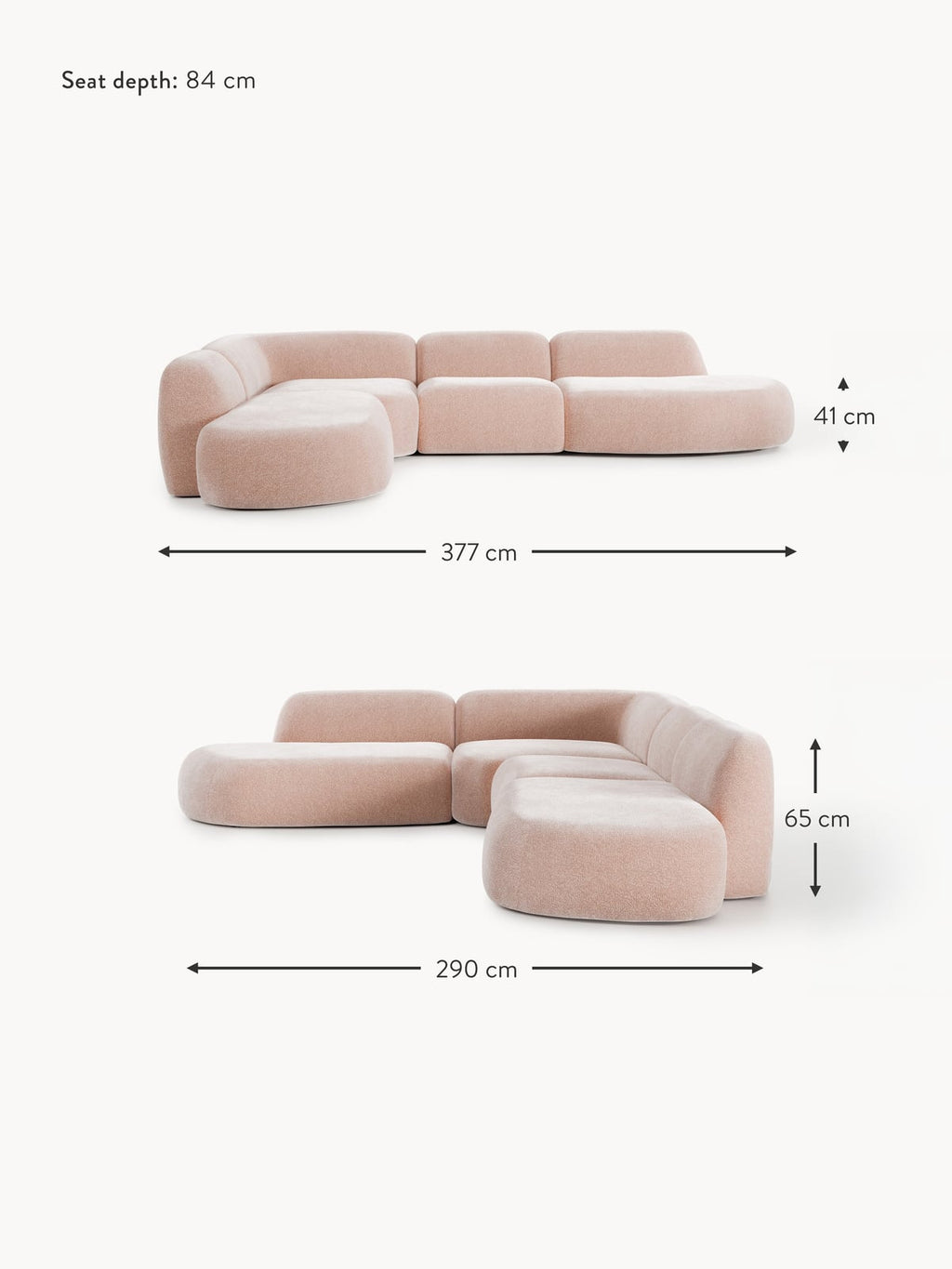 Ulpha XL Modular Corner Sofa with Chaise Ends