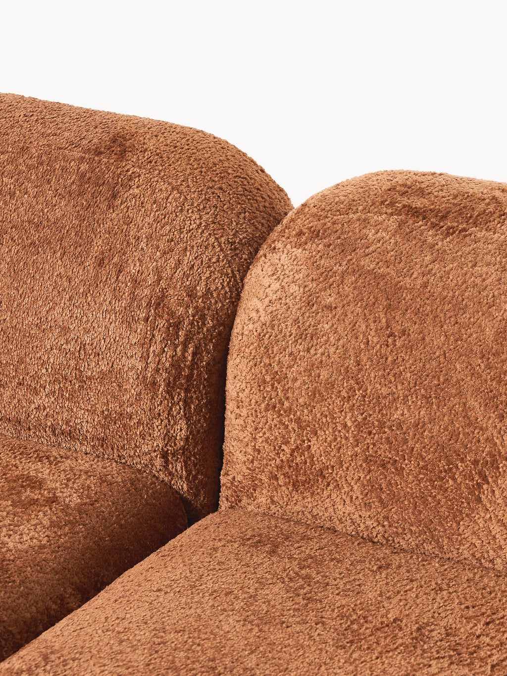 Ulpha XL Modular Teddy Bouclé Corner Sofa with Chaise End