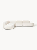Ulpha XL Modular Teddy Bouclé Corner Sofa with Chaise Ends